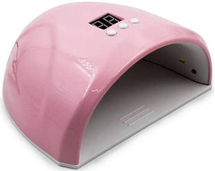 Лампа для гель-лаку MHZ FD 258 Beauty nail 36w 7173, знімне дно, дисплей, таймер, рожева