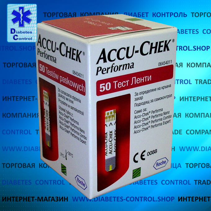 Тест-смужки для глюкометра Accu-Chek Performa / Акку-Чек Перформа 50 шт.