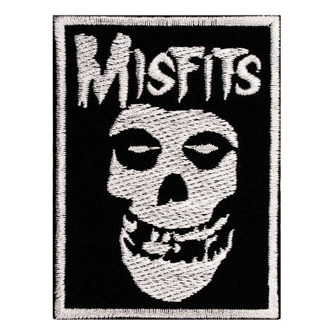 Нашивка з вишивкою MISFITS 1 Череп, фото 2