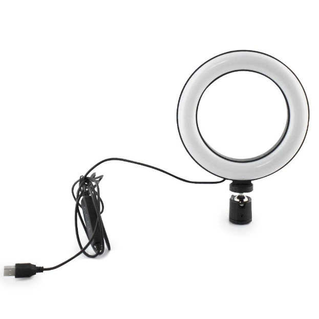 Лампа кольцевая светодиодная USB Ring Light 7325, 16 см - фото 2 - id-p1270213473