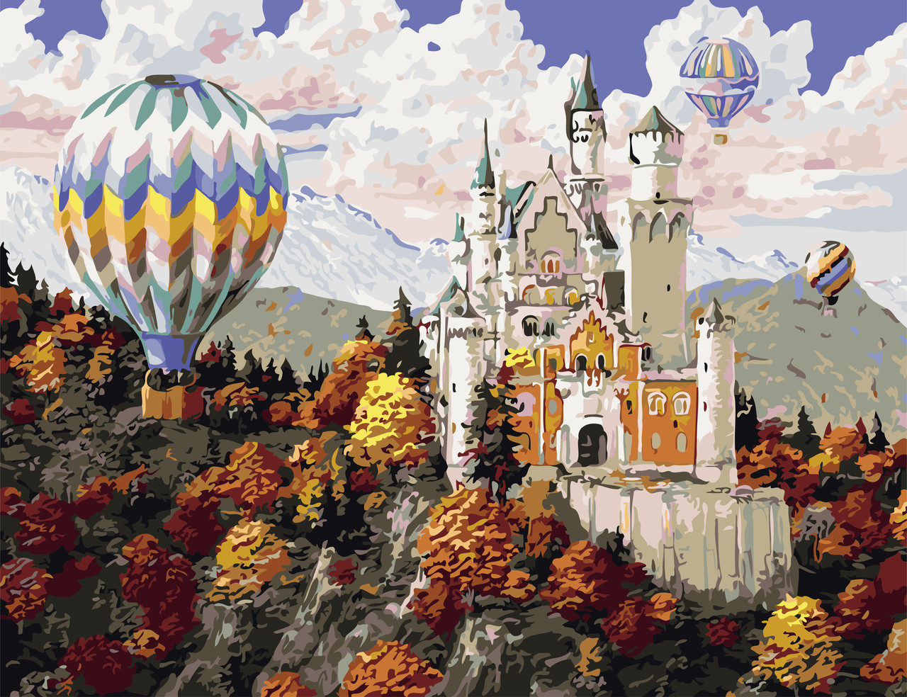 Художній творчий набір, картина за номерами Замок в горах, 65x50 см, «Art Story» (AS0814)