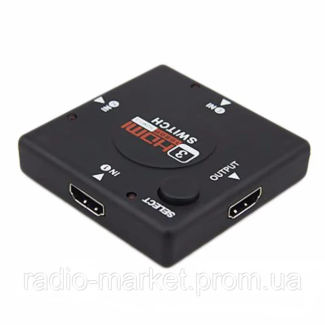 HDMI Switch 3 in x 1 out 1.4V GC-301N (4-0321) - фото 1 - id-p16401531