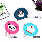 Силіконова USB-підставка для чашки з підігрівом Coaster Pad (під чашку кухоль) Panda рожева, фото 5