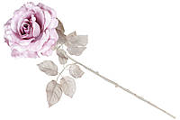 Декоративный цветок Роза, 68см, цвет - светло-лиловый