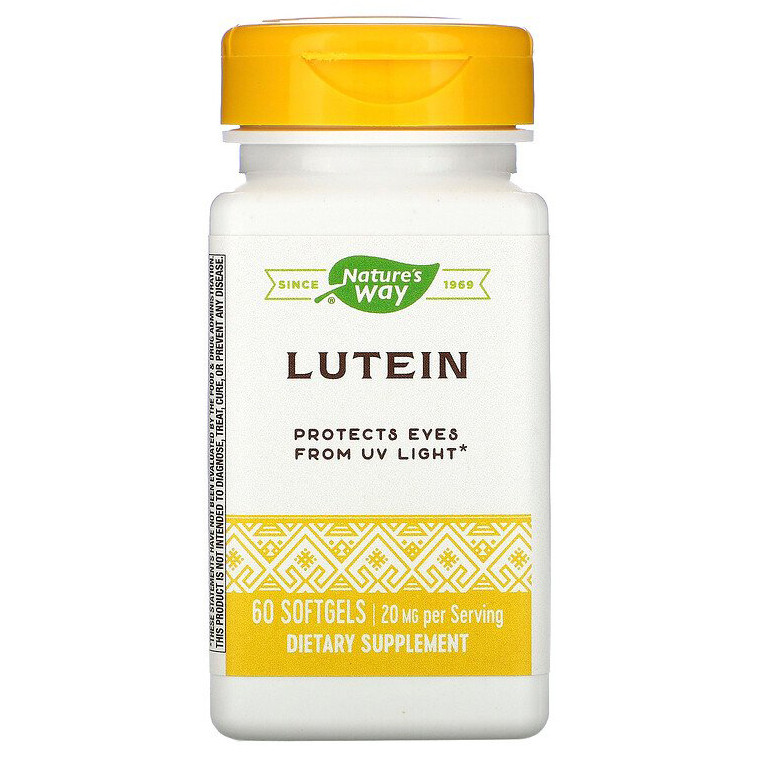 Лютеїн Nature's Way "Lutein" для поліпшення зору, 20 мг (60 капсул)