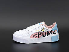Жіночі кросівки Puma Cali. Pink. ТОП репліка ААА класу., фото 3