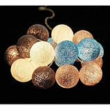 Гірлянда тайські шарики-ліхтарики CBL Snowy peak 20 кульок, 3.7 м, фото 2