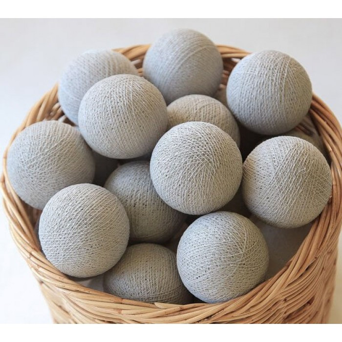 Гірлянда тайські шарики-ліхтарики CBL Stone 20 кульок, 3.7 м, фото 1