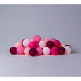 Гірлянда тайські ліхтарики CBL Рожева 20 кульок, 3.7 м, фото 3