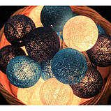 Гірлянда тайські кульки-ліхтарики CBL Blue 20 кульок, 3.7 м, фото 2