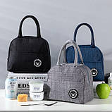 Ланч бег - термосумка для їжі з собою Bang, сіра, фото 5