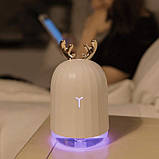 Міні зволожувач повітря з LED підсвічуванням, Бембі білий, фото 2