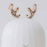 Міні зволожувач повітря з LED підсвічуванням, Бембі білий, фото 5