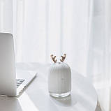 Міні зволожувач повітря з LED підсвічуванням, Бембі білий, фото 7