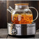 Чайник із бамбуковою кришкою, 1000 мл, фото 3