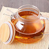 Чайник із бамбуковою кришкою, 1000 мл, фото 6