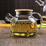 Чайник із бамбуковою кришкою, 1000 мл, фото 8