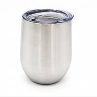 Металева термочашка / tumbler Срібло, з кришкою, 350 мл