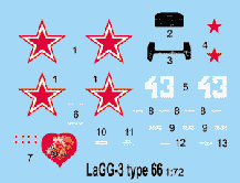 ЛаГГ-3 66-ї серії/LAGG-3 (66 series). Збірна модель радянського винищувача в масштабі 1/72. RODEN 039, фото 3