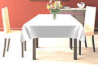 Скатерть тефлоновая водоотталкивающая хлопковая белый