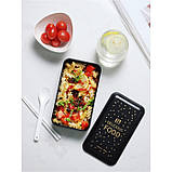 Ланч бокс bento Delicious, 1200 мл - чорний, фото 4