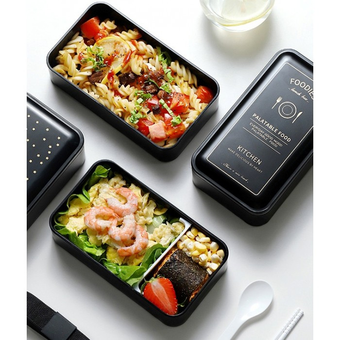 Ланч бокс bento Foodies , 1200 мл - чорний