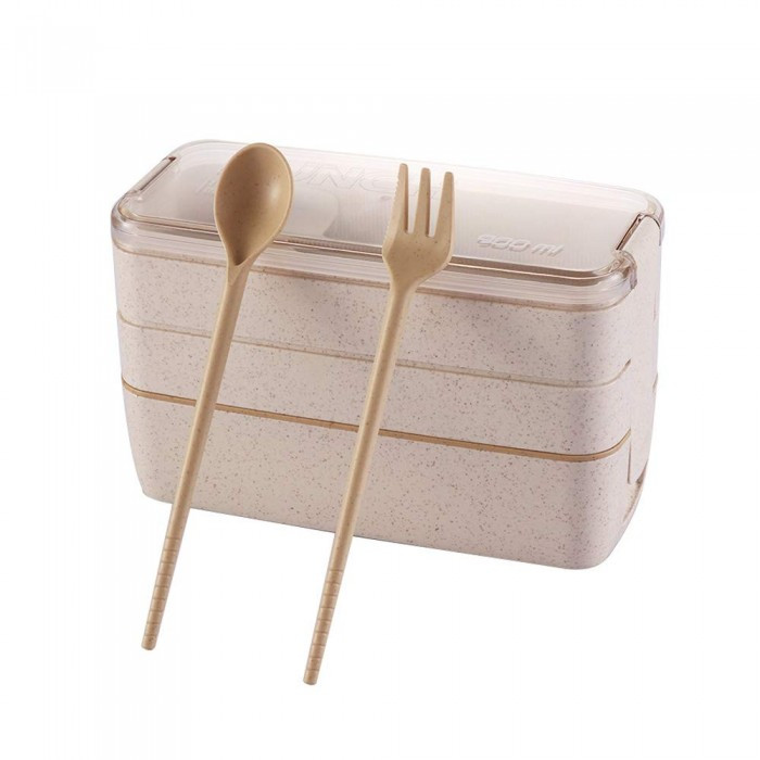 Еко ланч-бокс Lunch Box 900 ml, бежевий