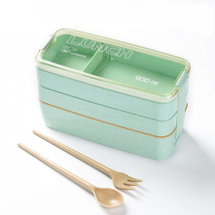 Еко ланч-бокс Lunch Box 900 ml, бірюзовий, фото 1