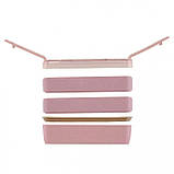 Набір для їжі з собою Ланч Бокс Еко 900 мл рожевий і термосумка Єдиноріг, фото 7