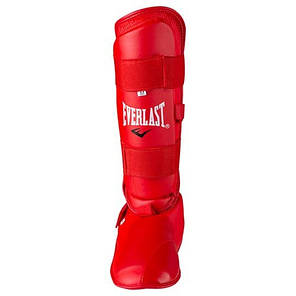 Захист для ніг червоний (гомілка+стопа) PU Everlast, фото 2