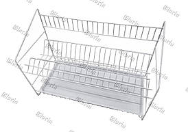 Сушарка для посуду настільна біла
