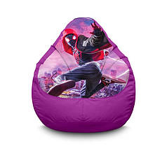 Крісло мішок "Spider-Man. Into the Spider-Verse" Оксфорд бузковий