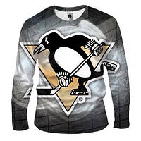 Мужской 3D лонгслив Pittsburgh Penguins