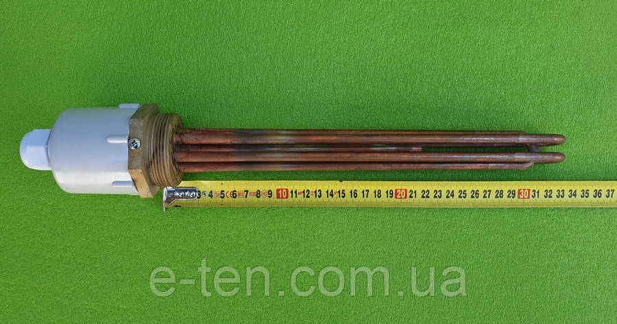 Блок-тен опалення МІДНИЙ KAWAI 6000W (220-380V) / на різьбі 2" (58 мм) / довжина L = 325мм
