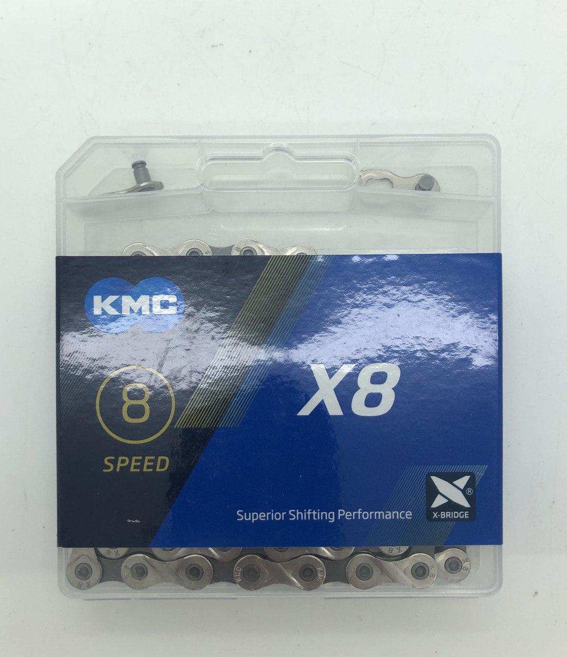 Ланцюг КМС X8 1/2 * 3/32 * 116L сірий/коричневий, 8 швидкостей, фото 1