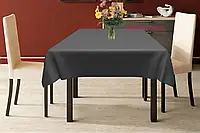 Скатерть хлопок тефлон водоотталкивающая гидрофобная пропитка цвет темно-серый или графитовый