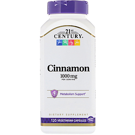 Cinnamon 1000 мг 21st Century 120 капсул