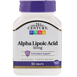 Alpha Lipoic Acid 50 мг 21st Century 90 таблеток