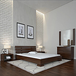 Ліжко дерев'яне двоспальне Прем'єр