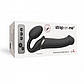 Безремний страпон із вібрацією Strap-On-Me Vibrating Black L, 22х3,7 см., фото 7