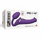 Безремний страпон із вібрацією Strap-On-Me Vibrating Violet M, 21х3,3 см., фото 8