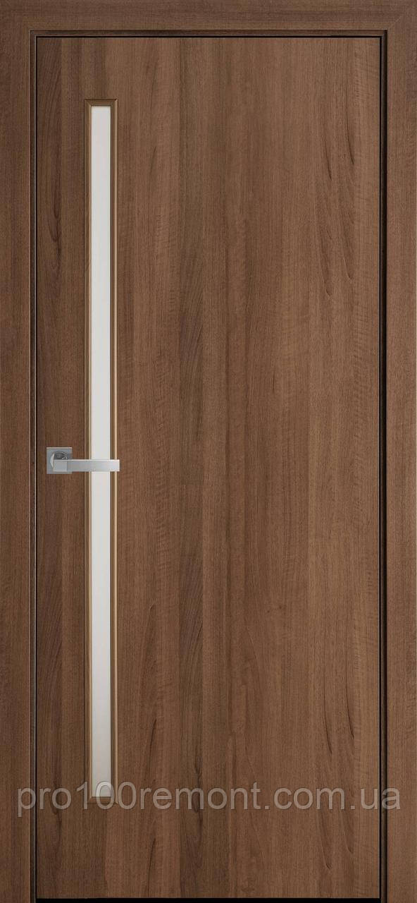 Полотно Глорія зі склом сатин від Новий стиль (венге new, зол.вільха, каштан, горіх premium, ясен)