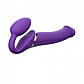 Безремний страпон із вібрацією Strap-On-Me Vibrating Violet L, 22х3,7 см., фото 3