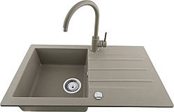 Гранітна мийка Kernau KGS A 50 1B1D NATURAL BEIGE 7843 бежева