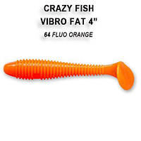 Съедобный силикон Crazy Fish Vibro fat 4" 14-100-64-6 кальмар