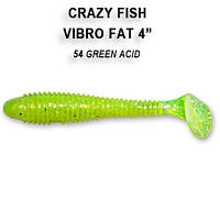 Съедобный силикон Crazy Fish Vibro fat 4" 14-100-54-6 кальмар