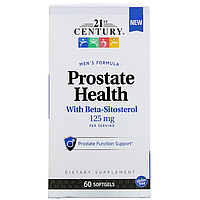Prostate Health with Beta-Sitosterol 125 мг 21st Century 60 капсул, фото 2