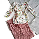Блузка легка кофточка в сітку з майкою-підкладкою, фото 6