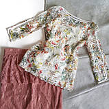 Блузка легка кофточка в сітку з майкою-підкладкою, фото 5