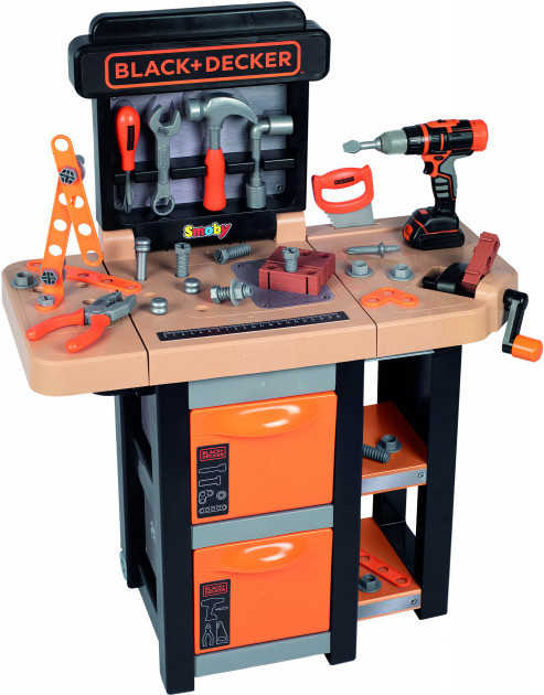 Мобильная мастерская с инструментами Black & Decker (37 акс), Smoby 3+ (360315)